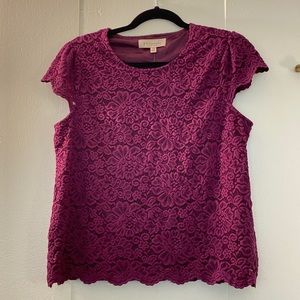 NWT! Philosophy lace short sleeve shirt size PM